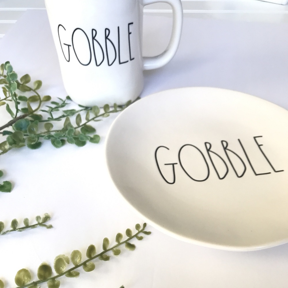 Rae Dunn mug plate set dish coffee cup NEW - Picture 2 of 8